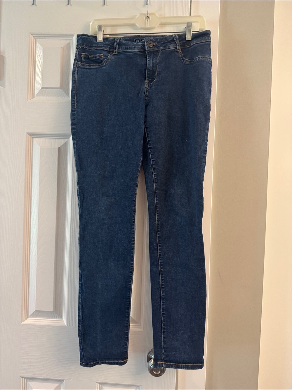 Maurices Dark Blue Straight-Leg Jeans